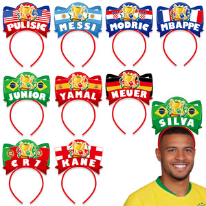 Diadema con Letras <span class=keywords><strong>de</strong></span> Estrellas del Fútbol <span class=keywords><strong>de</strong></span> EE. UU., Canadá y México 2026 <span class=keywords><strong>de</strong></span> Bajo Precio para el Apoyo y la Incentivación <span class=keywords><strong>de</strong></span> los Aficionados - Product Image 1