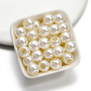 12mm 18K Or Rempli Cuivre DIY Bijoux Perles Imitation Perle Métal Perles pour <span class=keywords><strong>Tresse</strong></span> Cheveux Accessoires et Outils D'extension De Cheveux - Product Image 6