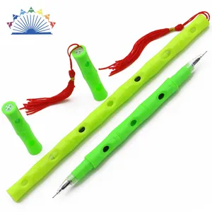 Fancy Innovative Bamboo Gel Pen Creative Stationery Flute Pen