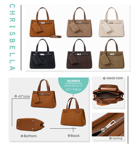 Sacs de Marque SUSEN Chrisbella en Gros, Grands Sacs à Main Designer pour Femmes, Sacs à Main en Cuir PU de <span class=keywords><strong>Guangzhou</strong></span> - Product Image 4