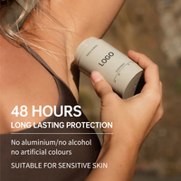 Déodorant stick naturel mini personnalisé OEM sans aluminium, anti-transpirant pour femmes et hommes