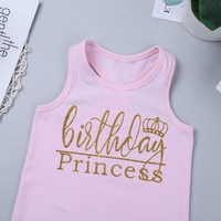 Ensemble de vêtements pour bébé fille tenue d'anniversaire princesse hauts sans manches avec jupe à pois de 12 mois à 6 ans