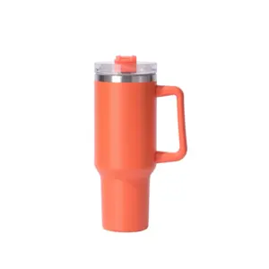 40 oz quencher H1.0 Tumbler avec poignée isolée réutilisable en acier inoxydable 304 Handgrip Vacuum Flasks Travel Mugs For Camping