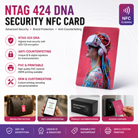 Carte NFC de sécurité 424 DNA personnalisable, vierge, imprimable, en PVC, pour la protection de la marque et la lutte contre la contrefaçon, vente en gros