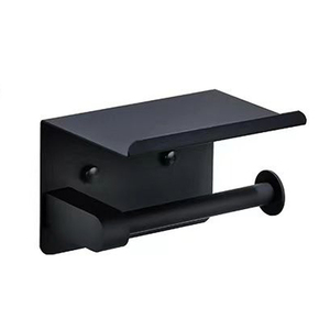 YOTO Offre Spéciale <span class=keywords><strong>porte</strong></span>-<span class=keywords><strong>rouleau</strong></span> de <span class=keywords><strong>papier</strong></span> hygiénique avec étagère <span class=keywords><strong>porte</strong></span>-<span class=keywords><strong>papier</strong></span> hygiénique en acier inoxydable <span class=keywords><strong>noir</strong></span> <span class=keywords><strong>porte</strong></span>-<span class=keywords><strong>papier</strong></span> hygiénique - Product Image 1