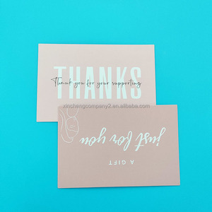 Biglietto di ringraziamento di lusso in carta patinata liscia 10x15cm, personalizzabile con logo e <span class=keywords><strong>nome</strong></span> del brand, MOQ 100 pezzi - Product Image 4