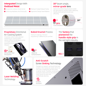 Panel Terapi Cahaya Merah LED 7 Panjang Gelombang 4800W AZURE OEM/ODM Salon Sauna untuk Wajah dan Tubuh, Penggunaan di Rumah ALPro5000 123001 - Product Image 4