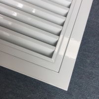 Calandre à Air comprimé avec filtre lavable, système de ventilation ventilation de salle de bain, porte charnière murale