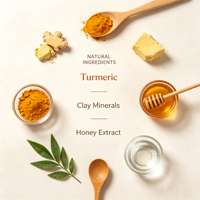 ETRUN ALISA Marque privée Masque facial à l'argile au curcuma biologique Nettoyage en profondeur blanchissant Réduire les pores Masque de boue pour les soins de la peau