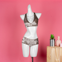 Haut classique en velours pour femmes, nouveau style, taille mi-haute, court, vêtements de Yoga, ensembles de fitness, Sexy, vêtements de danse pôle