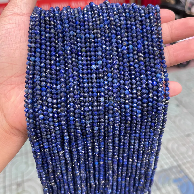 Wholesale 2 3 4MM Natural Faceted Tiny Gemstones Loose Beads Agates Crystal ForJewelry Making Beadwork DIY Bracelet Necklace