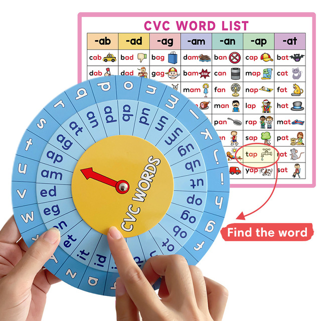 Speech Therapy Toys Activities Educational Comprehensive CVC Word Game Clock Phonics Games for Kids