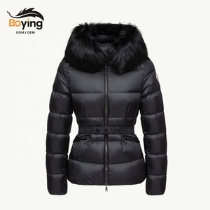 Veste d'hiver coupe-vent à capuche pour <span class=keywords><strong>femme</strong></span> Boying avec chapeau détachable ODM - Product Image 1