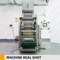 Machine d'emballage automatique multi-voies pour sachets de pâte d'amande épaisse, beurre de cacahuète, liquides visqueux et chocolat
