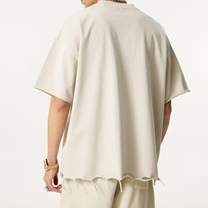 Camiseta Casual de Algodón 100% para Hombre, Estilo Hip Hop, Color Sólido, Manga Corta, Suave, Transpirable, Corte Regular, Ligera - Product Image 3