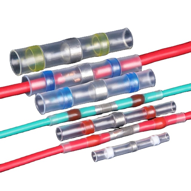 Deem PE Waterproof Sealed Solder Ring Butt Terminal Heat Shrink Wire Connector Low Voltage