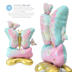 ลูกโป่งฟอยล์รูปผีเสื้อขนาดใหญ่พร้อมฐานสำหรับงานเลี้ยงวันเกิดและของตกแต่งเทศกาลลูกโป่งฟิล์ม<span class=keywords><strong>อลู</strong></span><span class=keywords><strong>มิ</strong></span><span class=keywords><strong>เนียม</strong></span> - Product Image 6