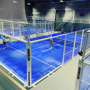 Vente chaude Panoramique Padel Court Canchas De Padel Outdoor Paddle Tennis Court à vendre - Product Image 5