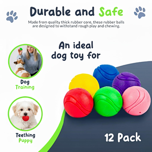 Pelota de Goma de Silicona Resistente a Mordeduras, Pelota de Goma para Entrenamiento Dental de Mascotas - Product Image 2