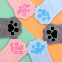 Gants de lavage pour animaux de compagnie, serviette de toilettage pour chien, serviette pour animaux de compagnie, douce, pliable, en microfibre, lavable en machine, portable, écologique