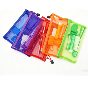 Kit de soins orthodontiques personnalisé, ensemble d'hygiène buccale de voyage, sac à fermeture éclair en maille, 8 pièces, outils de nettoyage dentaire - Product Image 6