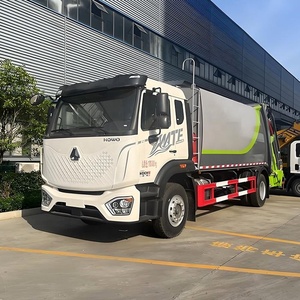 รถบรรทุกอัดขยะ Sinotruk HOWO 4X2 10-15 เมตร ปรับแต่งได้ พร้อมเกียร์ธรรมดา สำหรับบริการเก็บขยะในพื้นที่อยู่อาศัย - Product Image 1