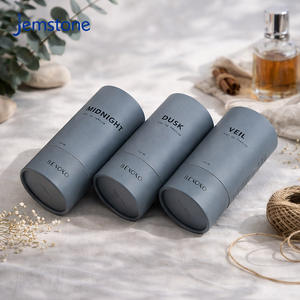 กล่องทรงกระบอกแก้วใส่โลโก้แบบกำหนดเอง เป็นมิตรกับสิ่งแวดล้อม บรรจุภัณฑ์หลอดกระดาษแข็งแข็งแรง บรรจุภัณฑ์หลอดกระดาษคราฟท์สำหรับน้ำหอม - Product Image 4