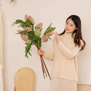 AYOYO OEM Mousse Artificielle de Haute Qualité Fleur Impériale Artichaut Décoration de la Maison Plantes Artificielles Décor - Product Image 4