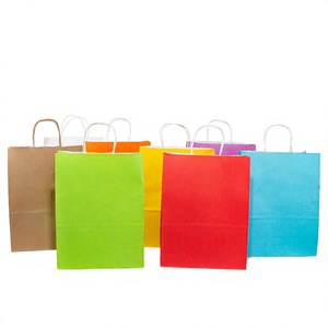 Bolsas de Papel Kraft Personalizadas, Bolsas de Compra Reciclables para Supermercados, Promoción de Comestibles - Product Image 3