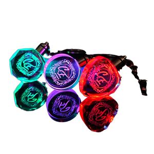 <b>Personalized</b> LED Crystal <b>Keychain</b> New Creative Metal Gift Pendant Internal Carving Multiple Shapes Key Chains for Car Key Chains - Product Image 3