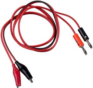 <span class=keywords><strong>2</strong></span> шт., длина 1 метр, аллигатора де К AV контрольные выводы вилки типа «банан испытательный кабель Разъем Dual тестер зонд 35 мм зажимы типа «крокодил» (1 м для мультиметр - Product Image 3