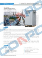 SBW-30K ~ 600KVA IP54 extérieur 3 phases servomoteur Type AVR régulateur de stabilisateur de tension automatique 208/220/380/400/415/440/460/480Vac