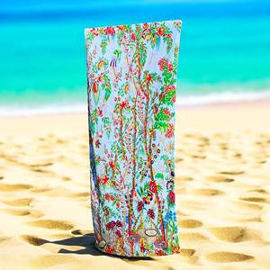 <span class=keywords><strong>Serviette</strong></span> de plage en coton 100% personnalisée, 70x140cm, séchage rapide, <span class=keywords><strong>serviette</strong></span> de plage pour les fêtes à la piscine, conception OEM - Product Image 3