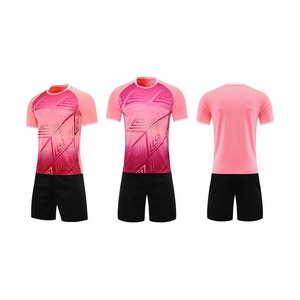 Conjunto Deportivo para Hombre, Camiseta de Fútbol con Estampado Geométrico Rojo, Manga Corta, Cuello Redondo, Poliéster, Transpirable, para Todas las Temporadas - Product Image 4