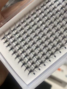 Extensiones de Pestañas Premade Volume Fans, Efecto Mate, Visón Sintético, Naturales, Densas y Rizadas, Segmentos de Pestañas Individuales para Salón, Segmentos de Pestañas 10D - Product Image 2