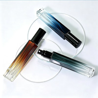 Botol Parfum Isi Ulang Kaca Gradasi Persegi 3ml 5ml 8ml 10ml 15ml dengan Pompa Semprot, Kemasan Kotak Praktis, Grosir