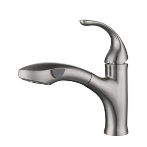 Yuquan Basin Faucet Single Handle Pull Out <b>Spray</b> Deck <b>Mounted</b> Ceramic Valve Modern Style - Product Image 4