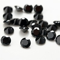 Prix du diamant en moissanite noir par carat, 8 mm CZ en gros