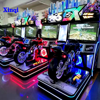 Simulateur de course de moto à 2 joueurs, prix d'usine, le plus populaire, fonctionnement à pièces, jeu vidéo authentique Moto GP, borne d'arcade