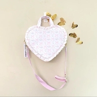 Sac à main en gros pour femmes, sacs de luxe, sacs à main en nylon à volants imprimés, sacs à main à volants en forme de cœur, sacs à main personnalisés