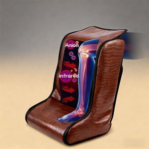 Tappetino Riscaldante a Infrarossi Pop Relax per la Salute del Ginocchio, Terapia con Pietre Calde, Massaggio Termico con Giada, Vibrazione, Spa e Sauna per Piedi - Product Image 2