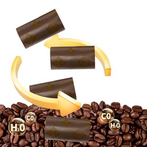 Bolsas para excrementos de perro portátiles y duraderas, ecológicas, al por mayor de fábrica, en rollos con material EPI, fragancia a café, tipo boca plana - Product Image 1
