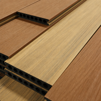 Planches de terrasse en composite bois-plastique PVC 100% pour extérieur, panneaux de terrasse en WPC co-extrudés