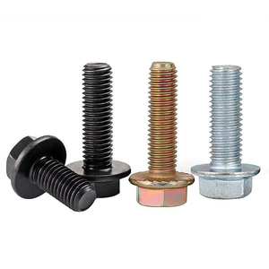 Perno Hexagonal con Brida DIN6921 de Bajo Precio, Acero al Carbono/Inoxidable M6-M20, Perno Hexagonal con Brida Zincado M10x30, Pernos y Tuercas para <span class=keywords><strong>Moto</strong></span> - Product Image 1