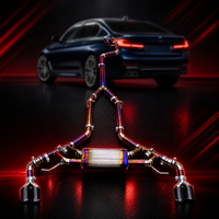 Système d'échappement Catback Performance en Titane pour BMW X3M/X4M F97/F98 3.0T 2019-2023 avec Tuyau Central Unique et Silencieux Valvetronic