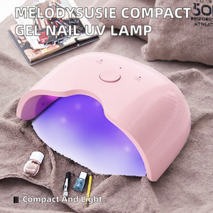 Lampe à ongles UV LED compacte et légère <span class=keywords><strong>MelodySusie</strong></span> P-ART06F, commande par bouton simple, pour polymériser les gels semi-durcis, pour usage domestique, rose - Product Image 2