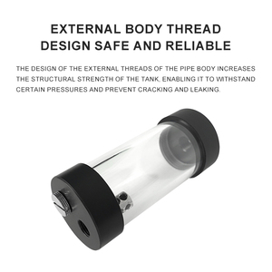 Réservoir Cylindrique OC-D50-E10 50mm avec Corps à Filetage Externe, Réservoir PMMA, Port G1/4 pour Refroidissement Liquide PC, Serveur IA, Boucle Industrielle - Product Image 1