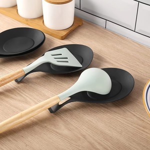 Alfombrilla de silicona para espátulas y cucharas, apta para lavavajillas, soporte para utensilios de cocina, para almacenamiento de herramientas de cocina - Product Image 1