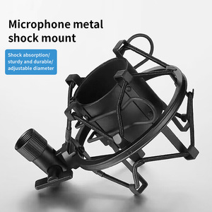 Support antichoc en métal Siying pour microphone Telefunken F11 - Robuste et durable, trous de vis 3/8 9MM pour l'enregistrement et la diffusion - Product Image 1