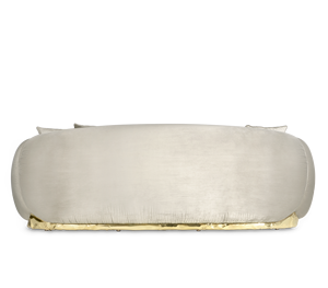 Sofá Moderno de Lujo para Sala de Estar, Mueble de Diseño de Alta Gama, Sofá Tapizado con Base de Latón para Interiores de Casa o Villa - Product Image 4